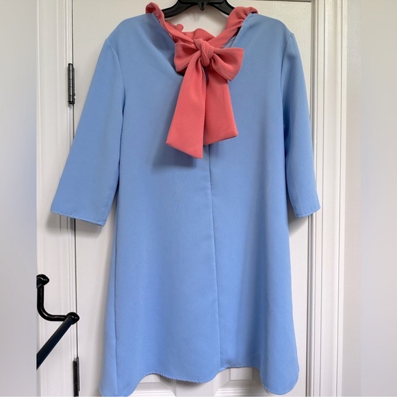 Pomader Place blue and coral dress Medium - Picture 3 of 4